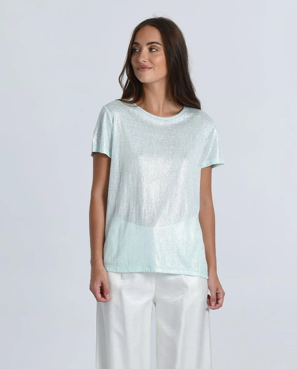 MOLLY BRACKEN PEARLY CREWNECK TOP