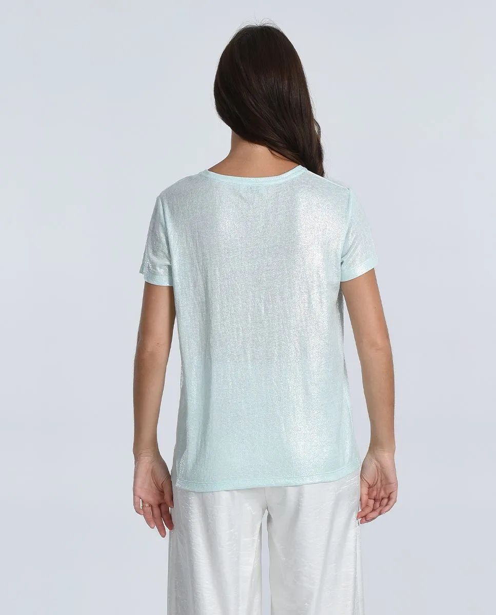 MOLLY BRACKEN PEARLY CREWNECK TOP