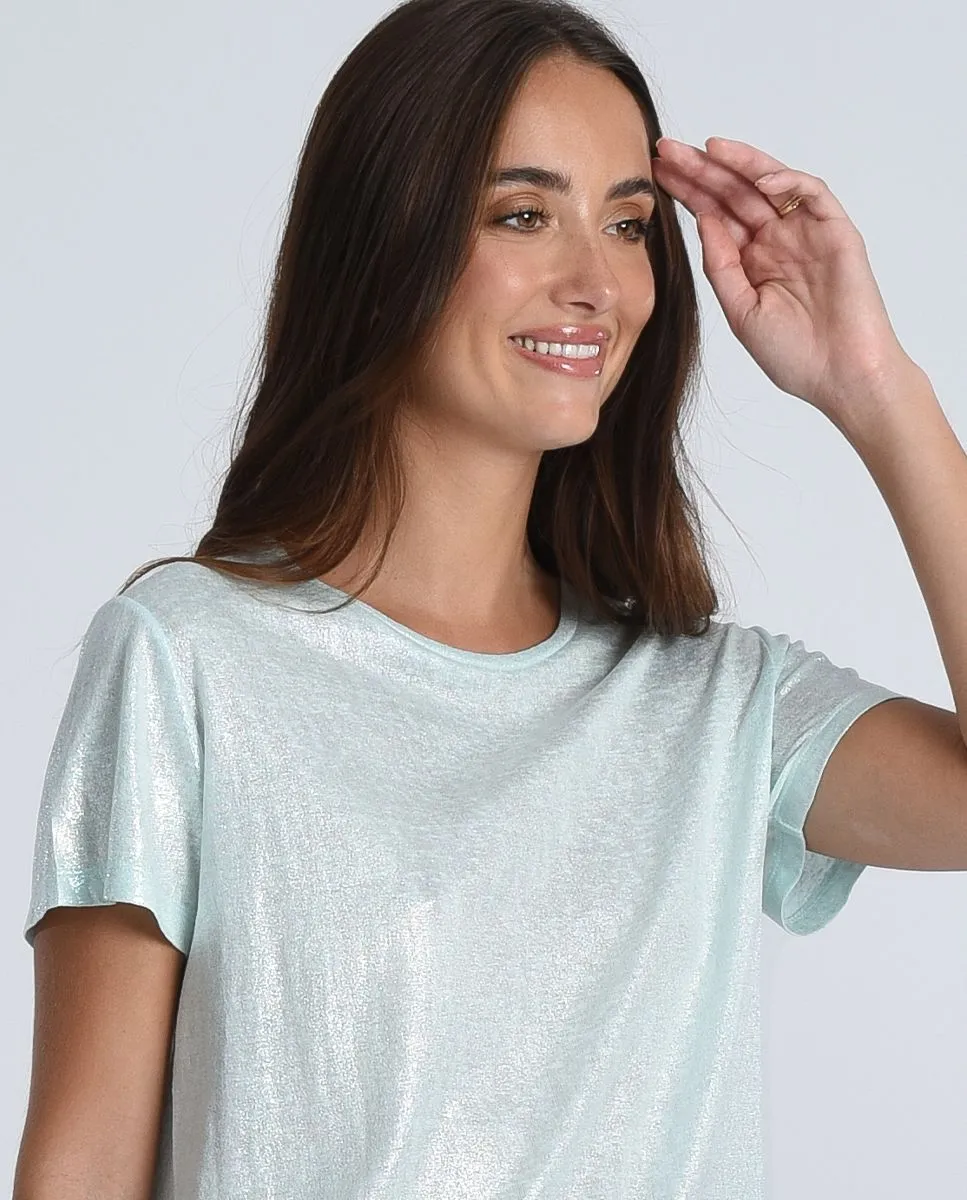 MOLLY BRACKEN PEARLY CREWNECK TOP