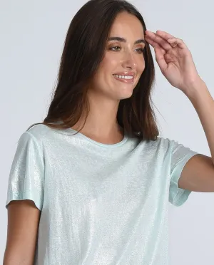 MOLLY BRACKEN PEARLY CREWNECK TOP