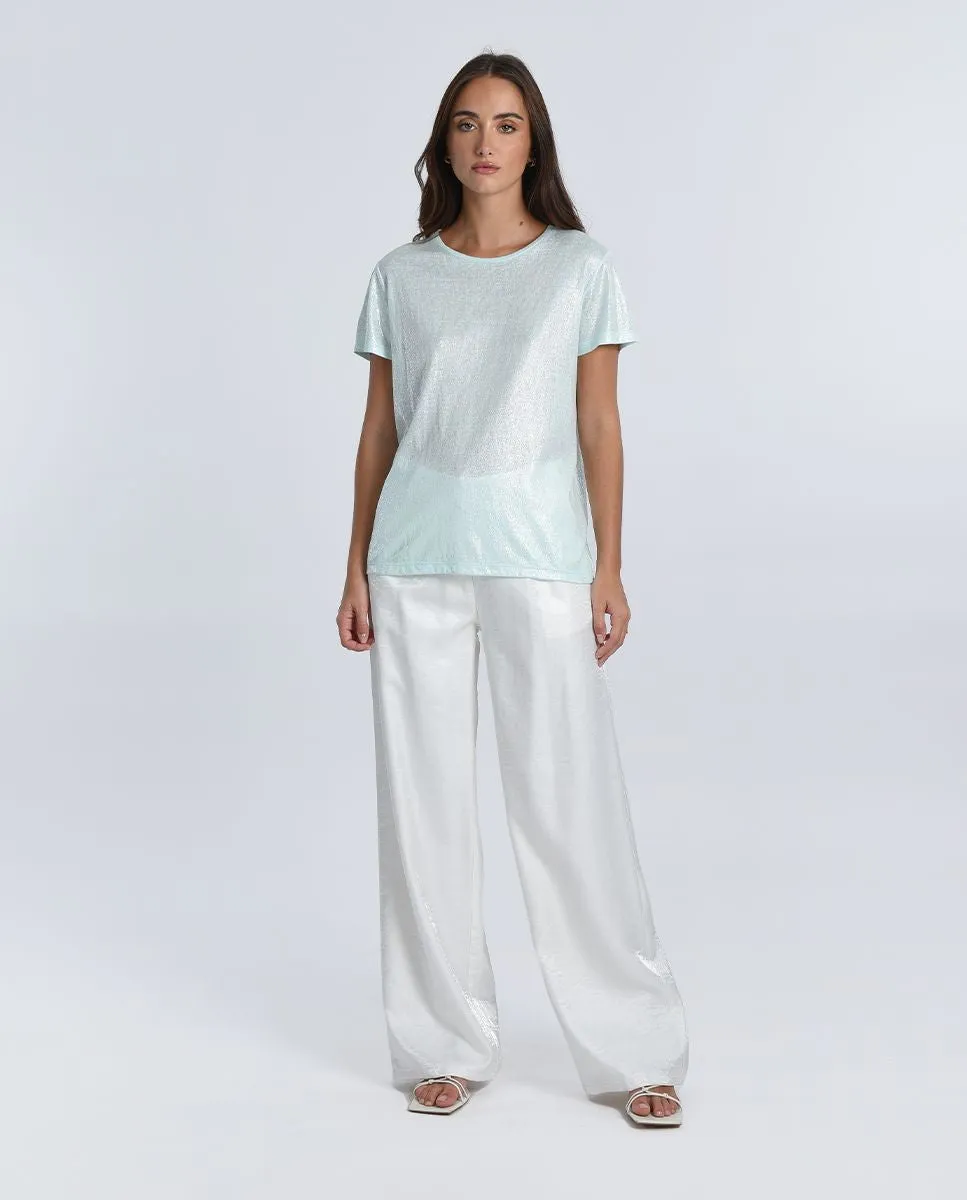 MOLLY BRACKEN PEARLY CREWNECK TOP