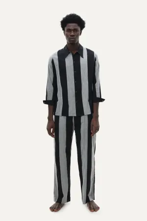 Naushad Ali I Candy stripe co,ord Signature Spring Summer 2025 Handwoven cotton   Handwoven silk cotton White NA SS24 M16