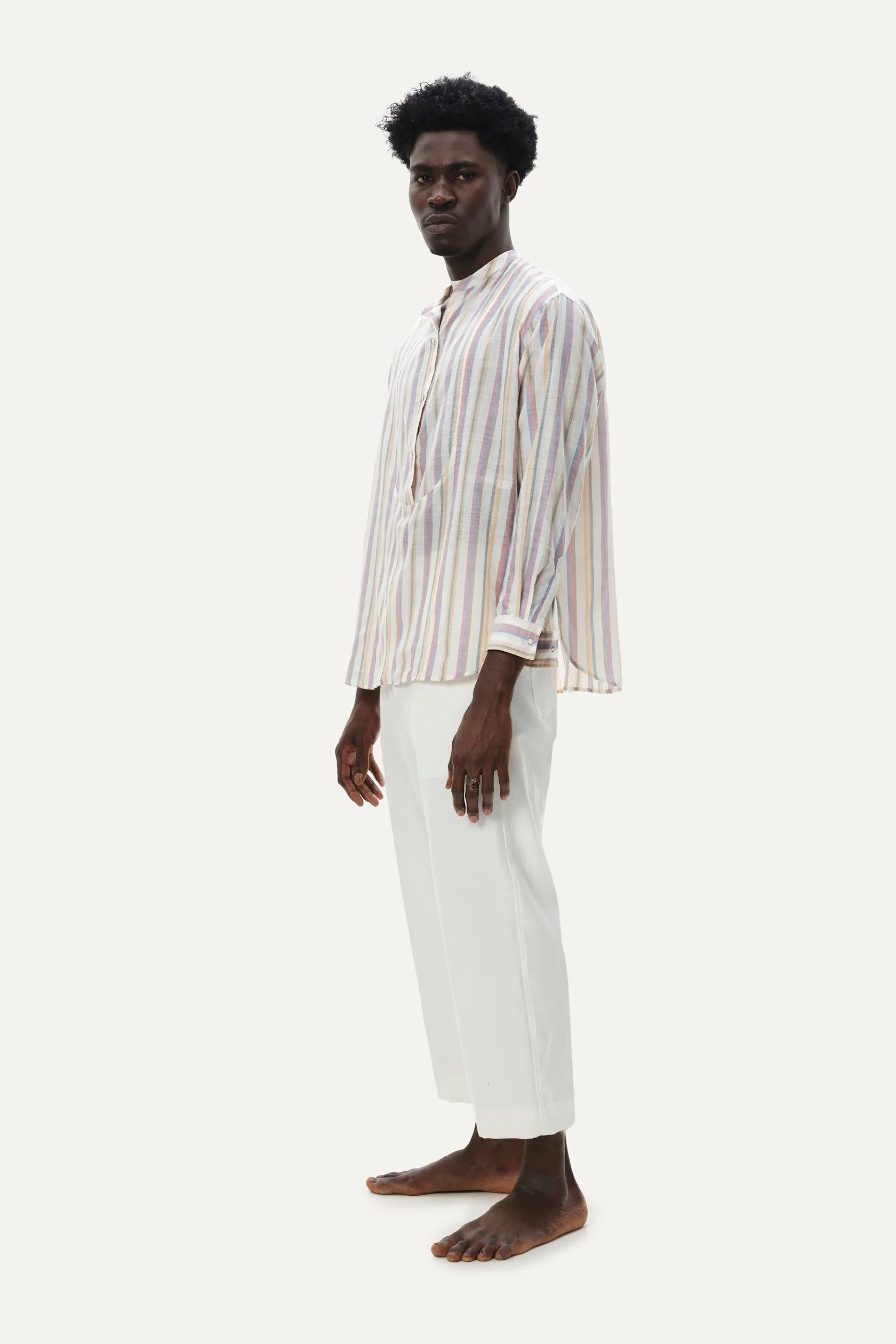 Naushad Ali I Embroidered co,ord,White Signature Spring Summer 2025 Cotton voile White NA SS24 M15