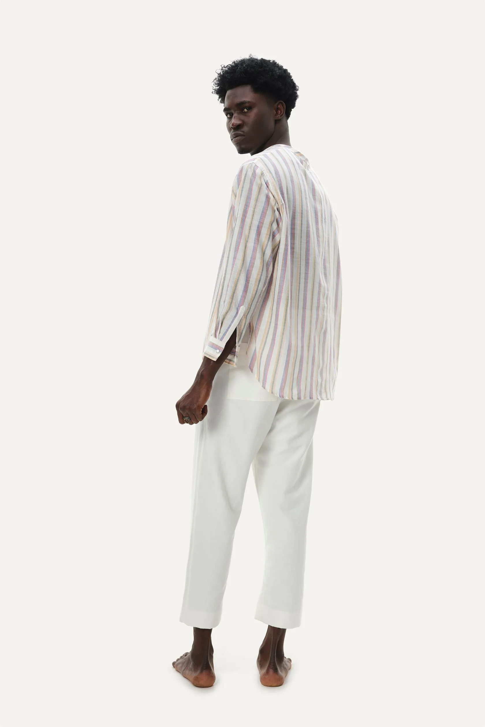 Naushad Ali I Embroidered co,ord,White Signature Spring Summer 2025 Cotton voile White NA SS24 M15