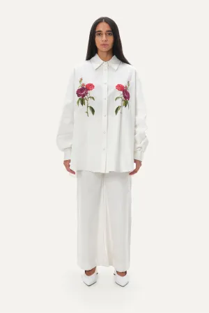 Naushad Ali   I   White on white co-ord Signature Spring Summer 2025 White Poplin NA SS24 W29