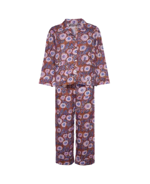 Nuit Pyjama Set - Brown Flowers