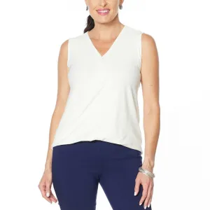 NWT MarlaWynne Womens Striped Knit Sleeveless Twist Top. 694239 Medium