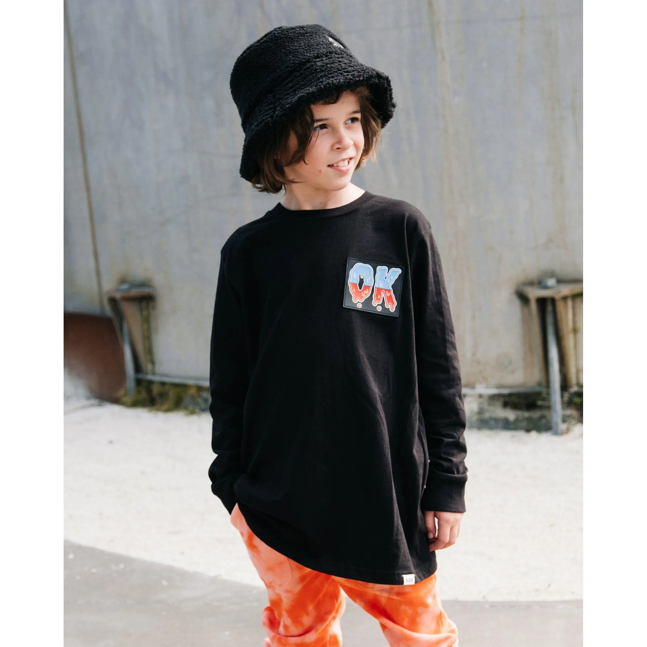 OK Gradient Fleece Raglan Crew