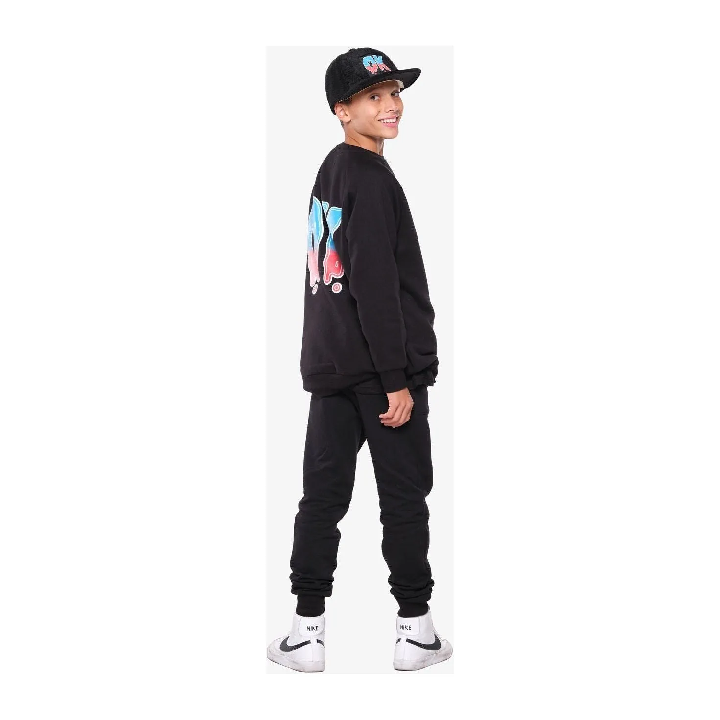 OK Gradient Fleece Raglan Crew