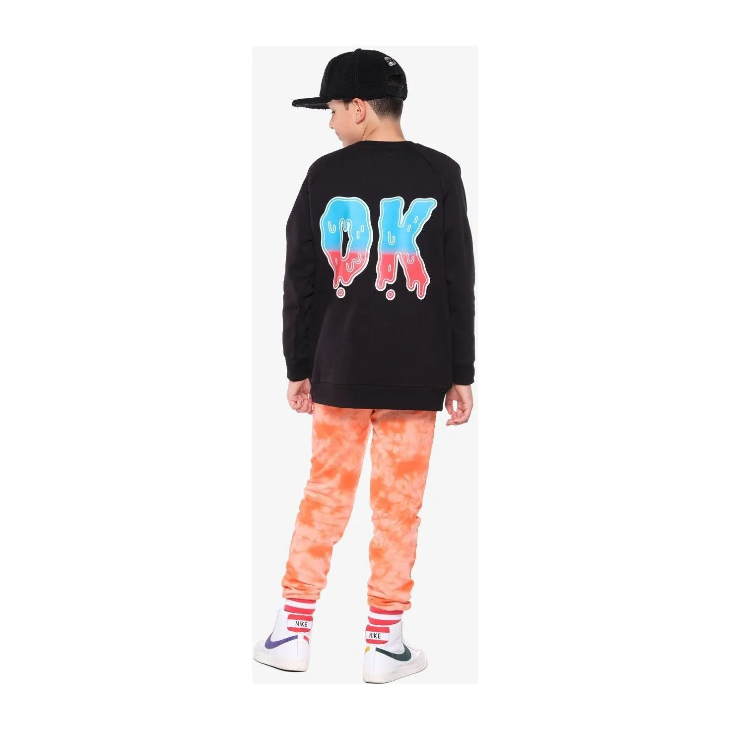 OK Gradient Fleece Raglan Crew
