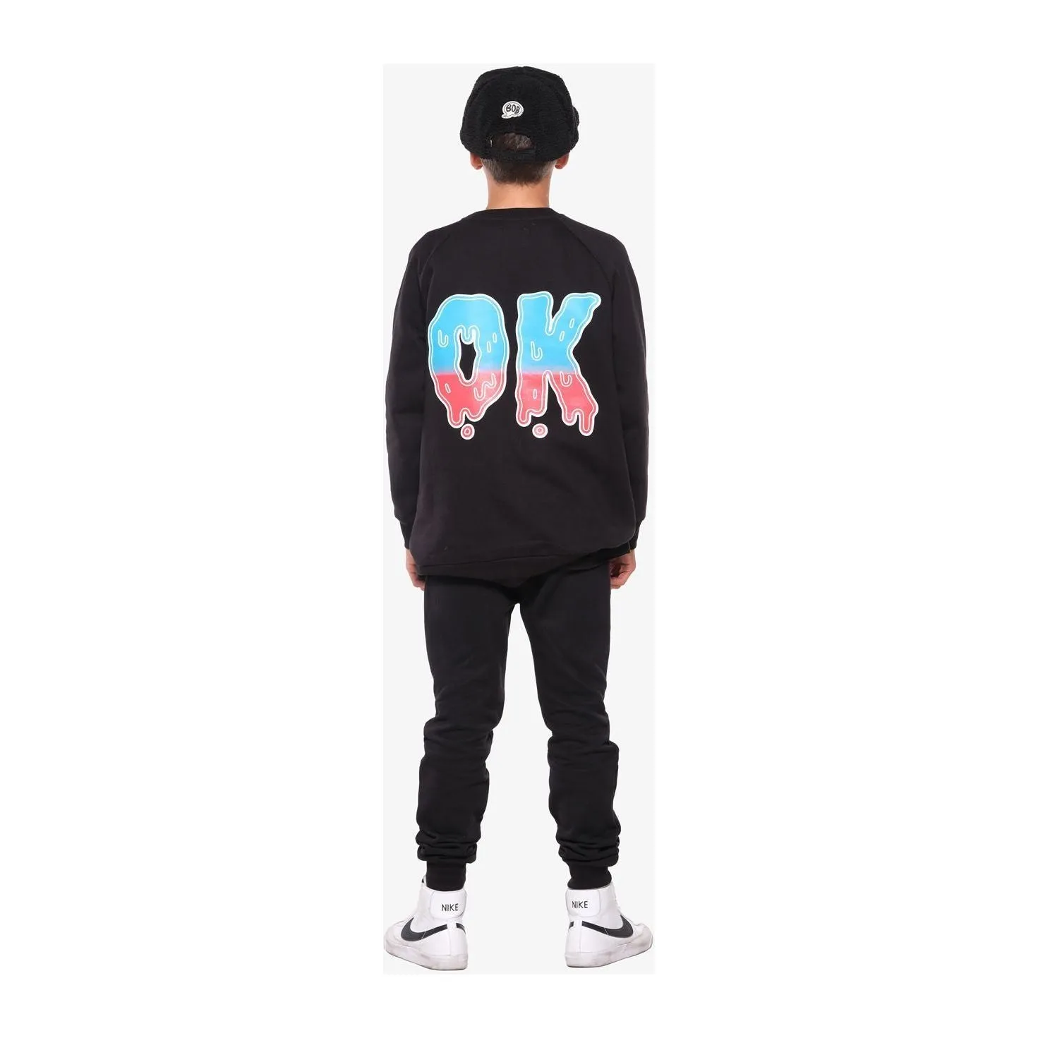 OK Gradient Fleece Raglan Crew