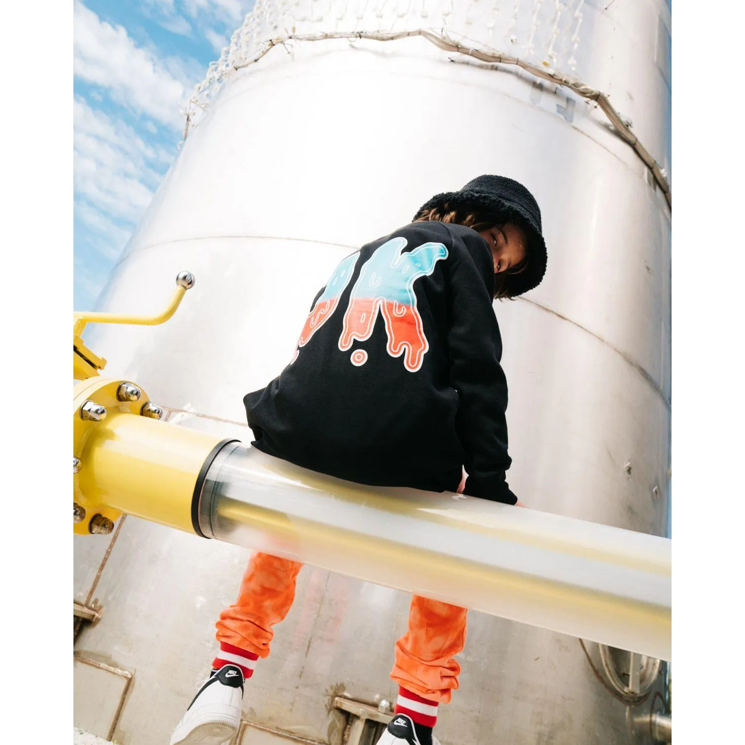 OK Gradient Fleece Raglan Crew