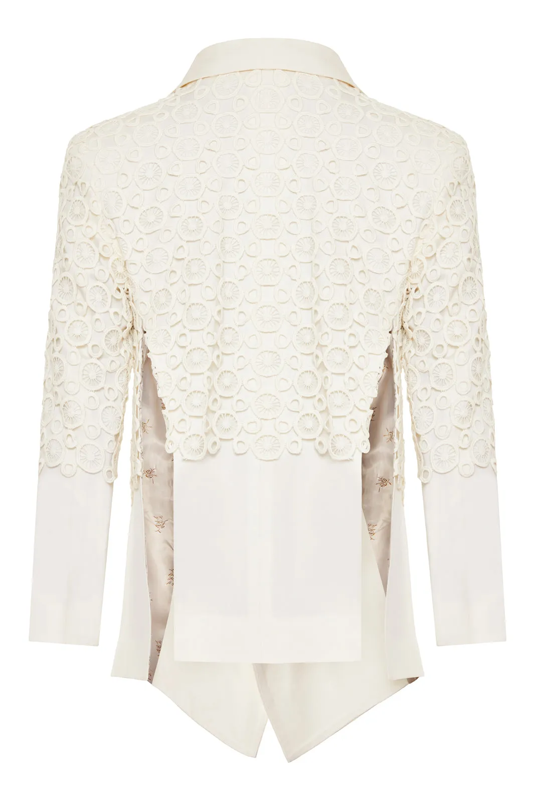 Ortensia Embroidered  Suit Off White