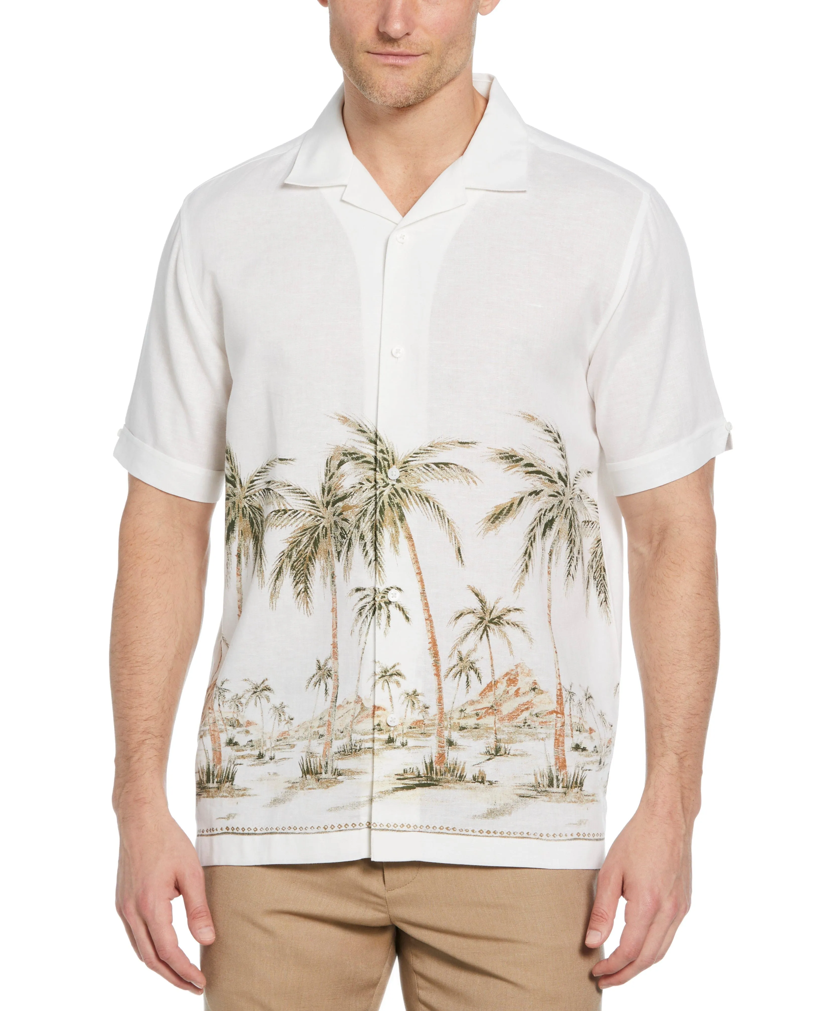 Palm Print Border Shirt