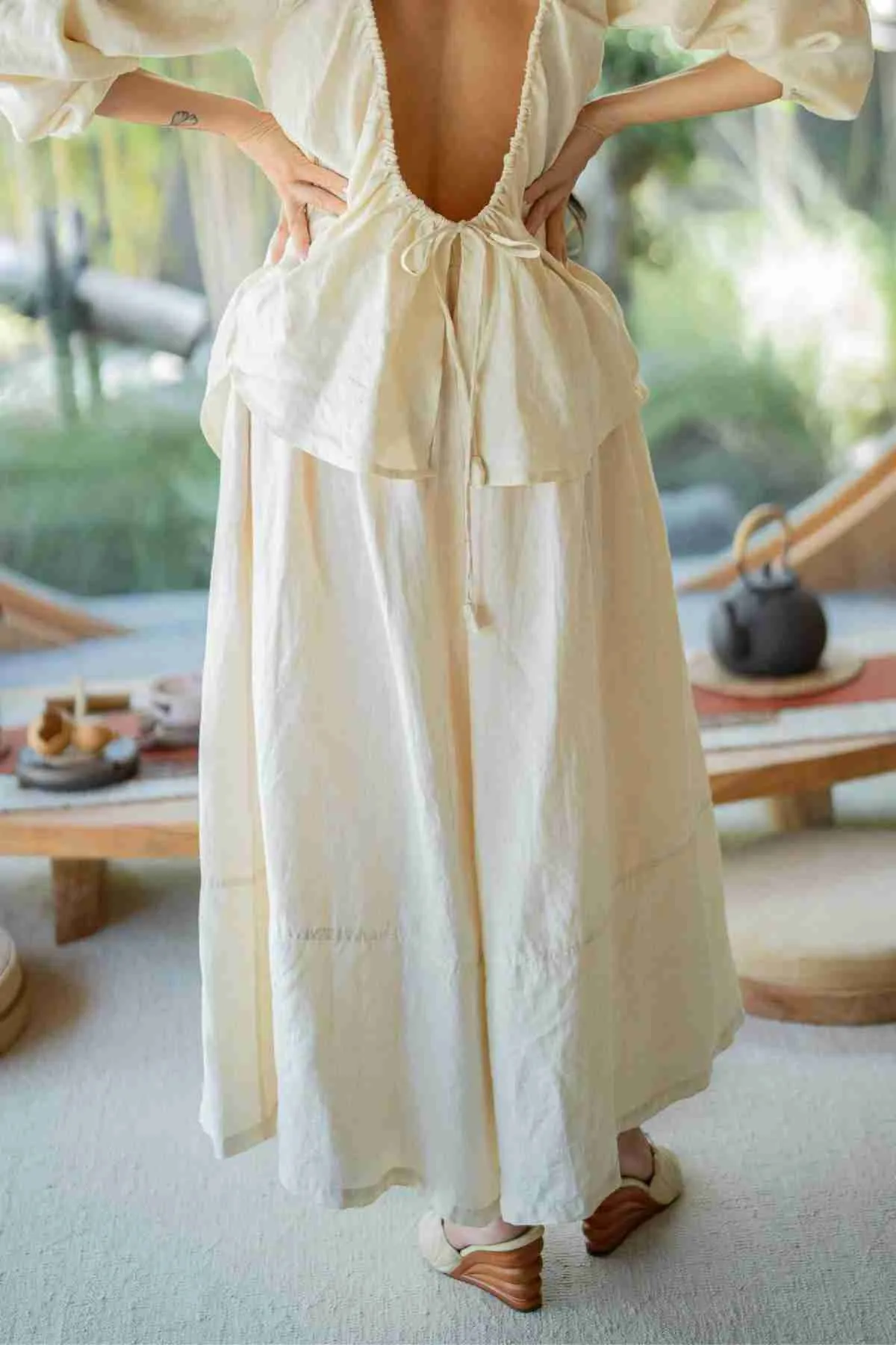Pantalon Linen Pants (Wide Legged)