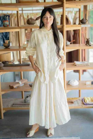 Pantalon Linen Pants (Wide Legged)
