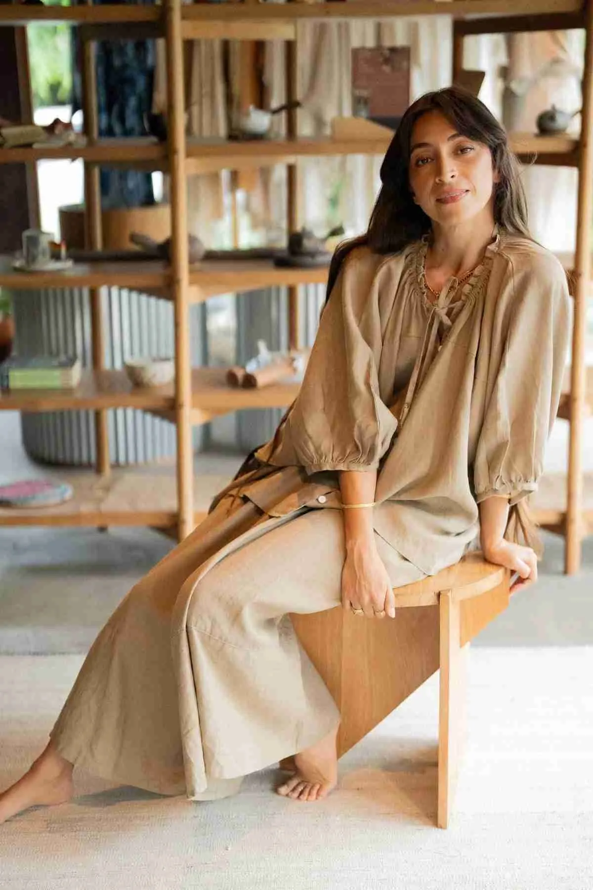 Pantalon Linen Pants (Wide Legged)