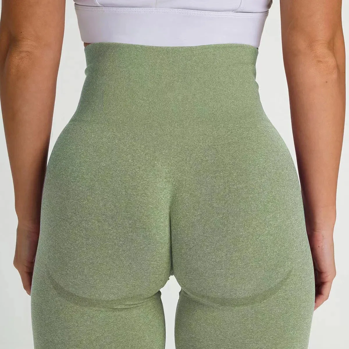 Peach Buttocks Fitness Leggings Women's Gym Sports Tight Running Shorts Hip Three-point Pants High Waist Seamless Yoga Shorts