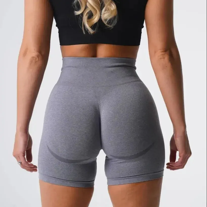 Peach Buttocks Fitness Leggings Women's Gym Sports Tight Running Shorts Hip Three-point Pants High Waist Seamless Yoga Shorts