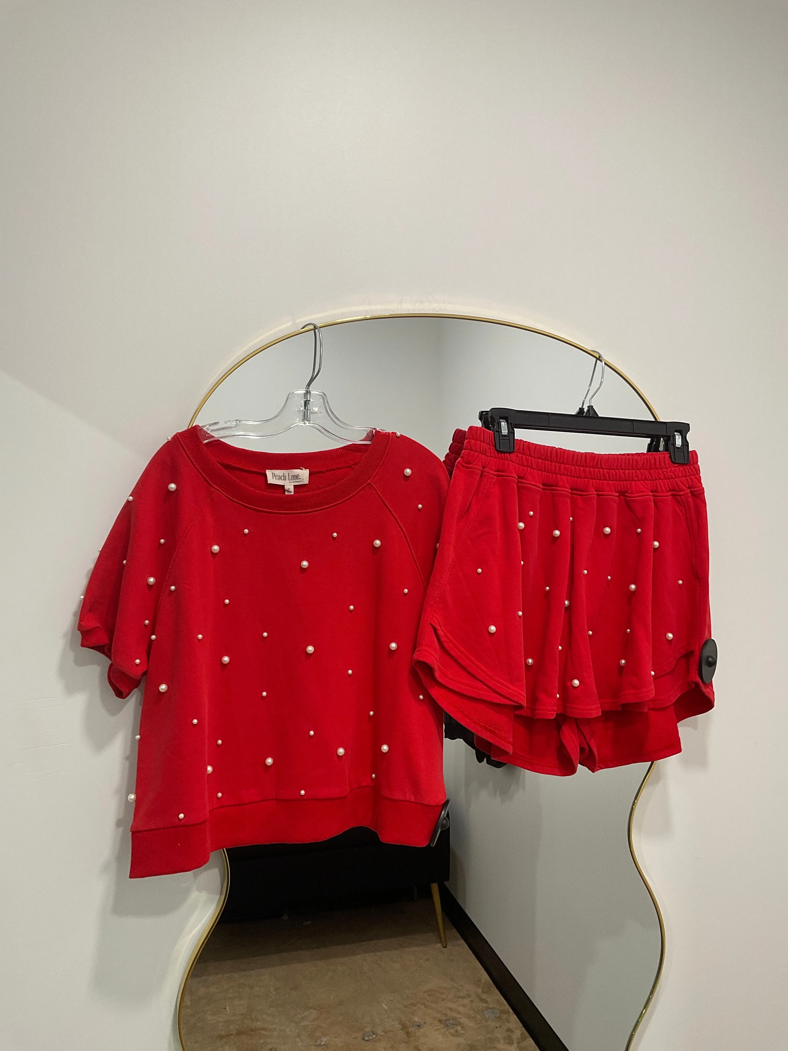 Pearl Embellished Terry Set