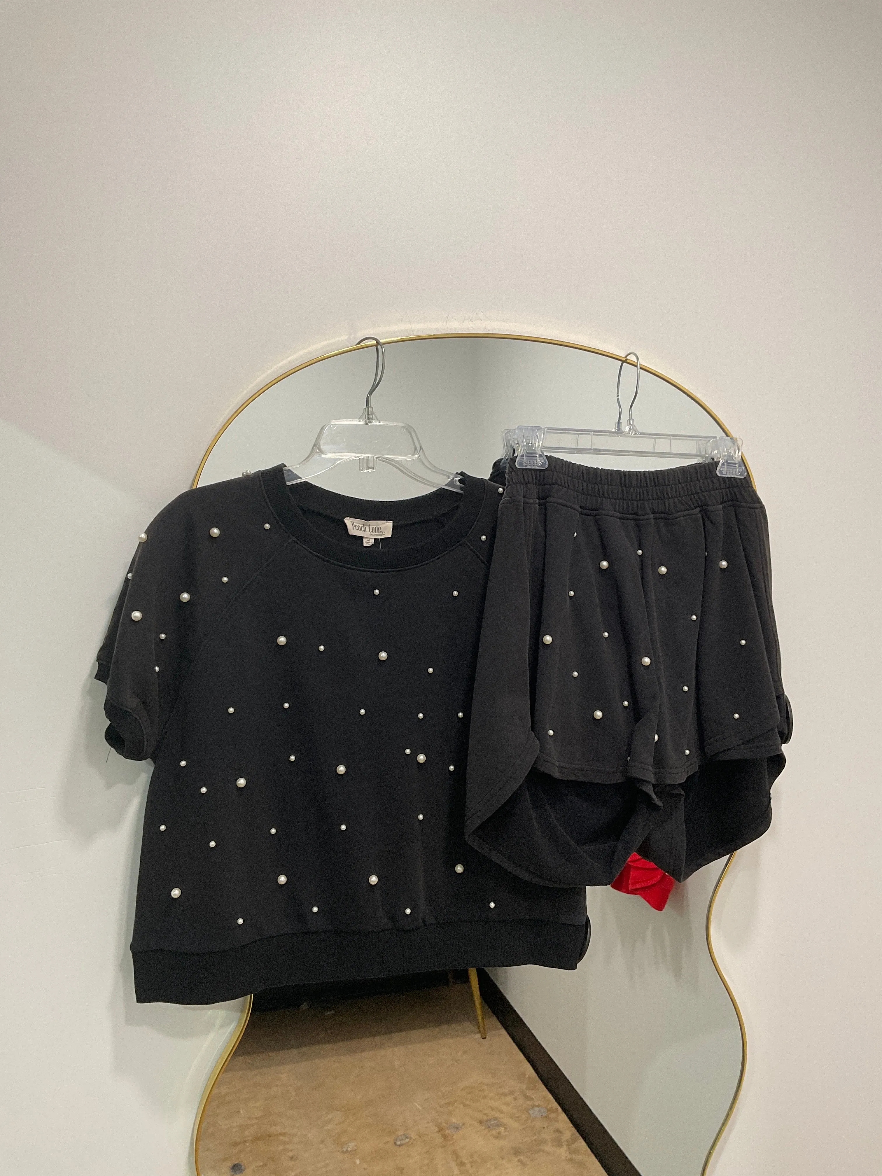 Pearl Embellished Terry Set