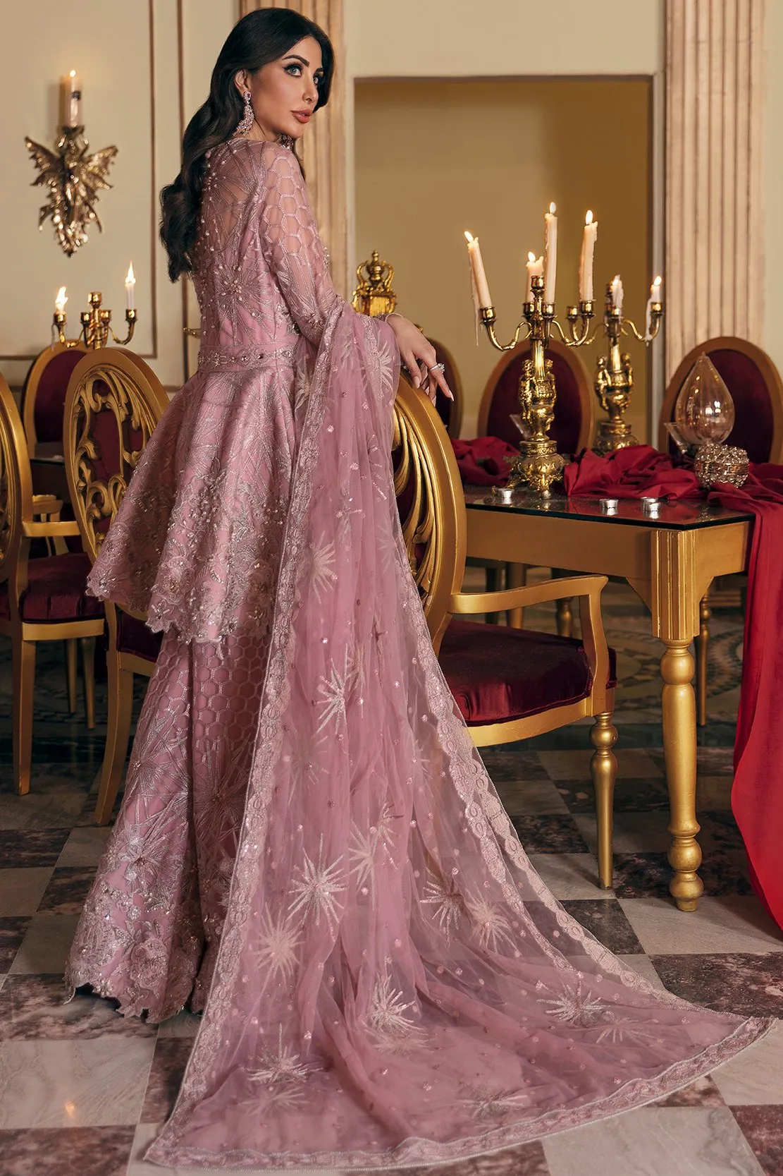 PENTHIA | Reign Reignaissance Luxury Wedding Collection | Unstitched Embroidered Net Suits with Heavy Handwork