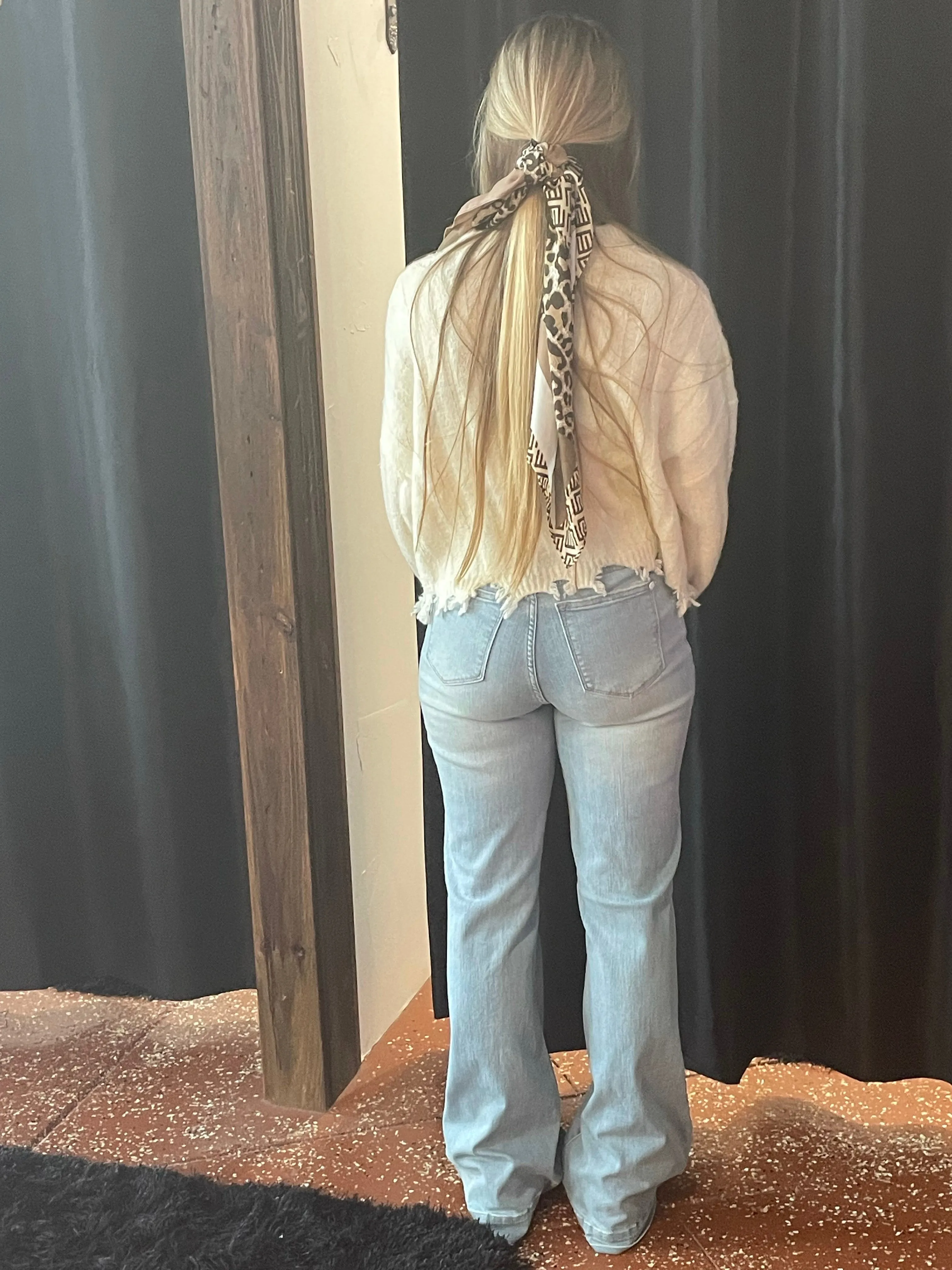 Peyton's Braided Wide Leg Jeans