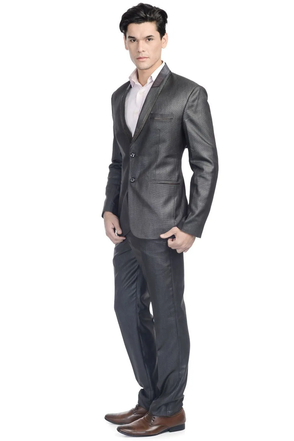 Poly Viscose Black Suit