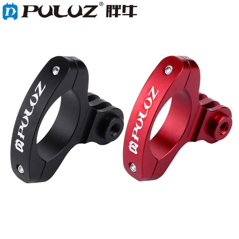 PULUZ O Shape Cycling Bike Mount Bicycle Clip Holder Action Camera Handlebar Mount Clamp for GoPro HERO5 /4 /3  /3 /2 /1 black