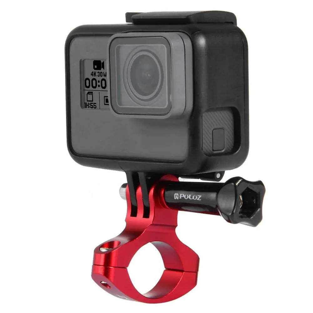 PULUZ O Shape Cycling Bike Mount Bicycle Clip Holder Action Camera Handlebar Mount Clamp for GoPro HERO5 /4 /3  /3 /2 /1 black