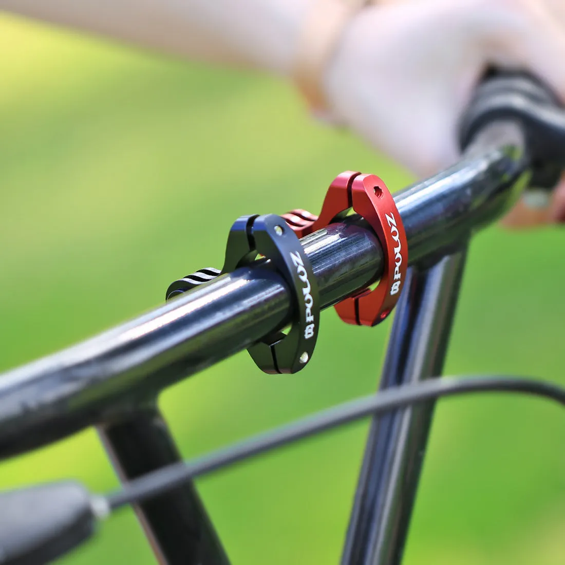 PULUZ O Shape Cycling Bike Mount Bicycle Clip Holder Action Camera Handlebar Mount Clamp for GoPro HERO5 /4 /3  /3 /2 /1 black