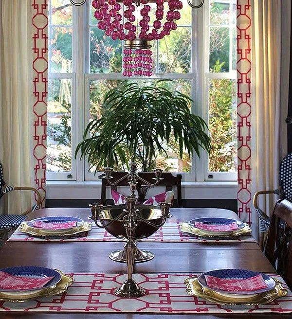Quadrille Fabric: Brighton - Custom Gold on Tinted Belgian Linen/Cotton