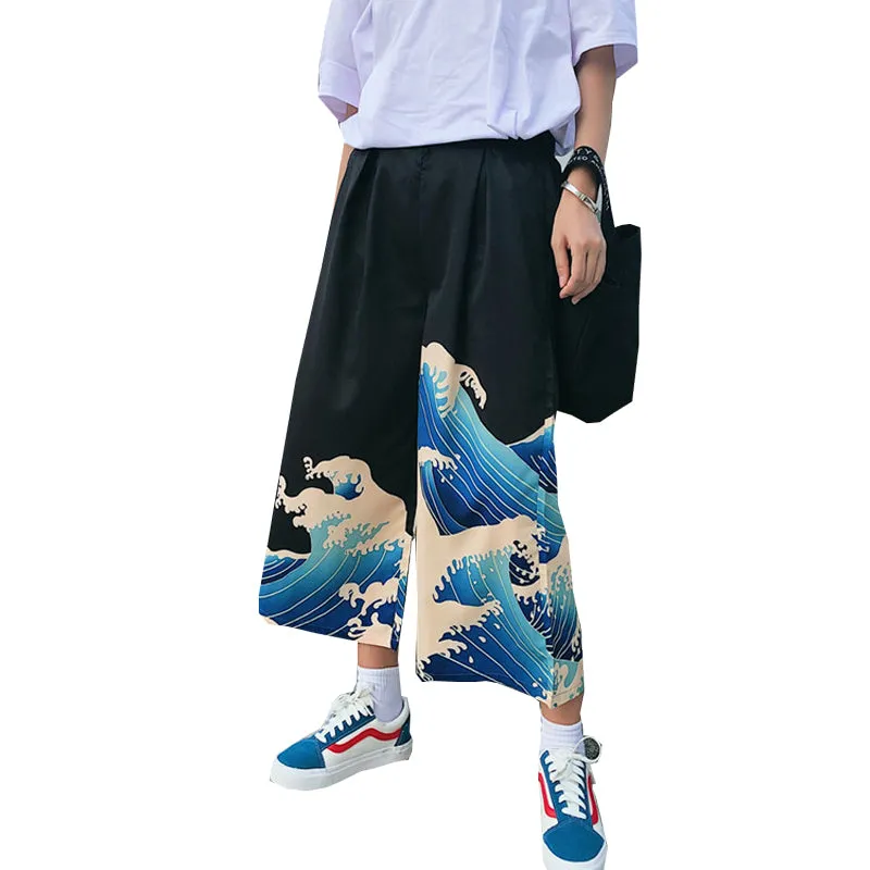 "ULZZANG HARAJUKU WAVES" WIDE LEG PANTS K071309