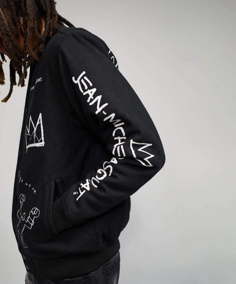Reason - Basquiat World Famous Varsity Jacket - Black