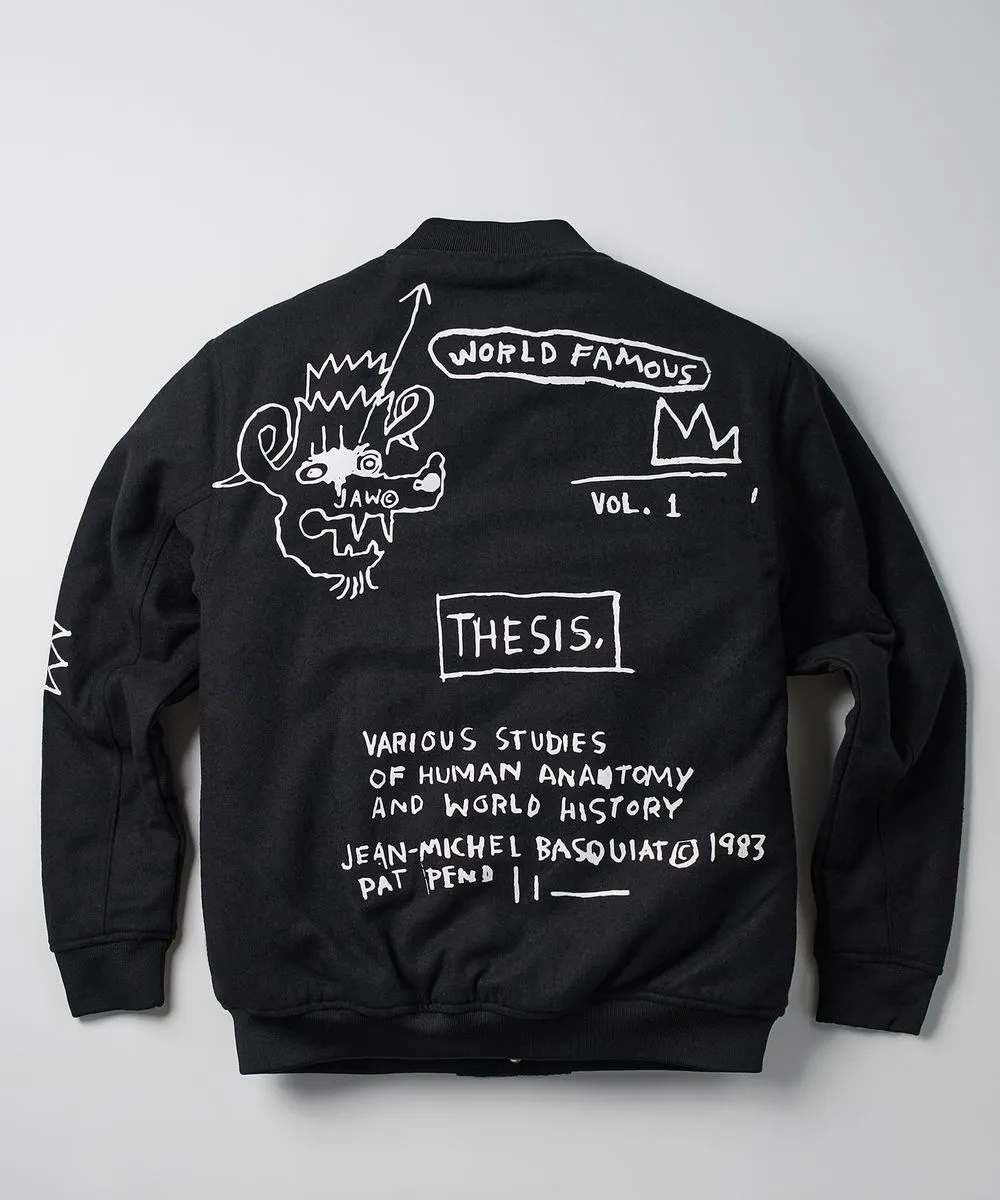Reason - Basquiat World Famous Varsity Jacket - Black