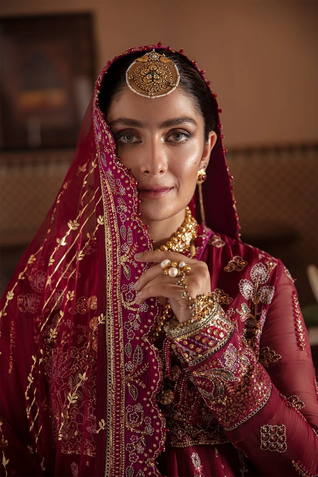 ROSHANAY | Afrozeh Hayat Wedding Formals Collection 2021 | Unstitched Embroidered Chiffon Suits