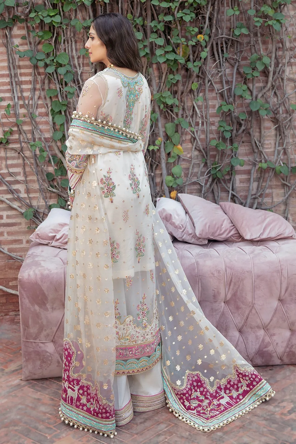 RUHAY | Afrozeh Hayat Wedding Formals Collection 2021 | Unstitched Embroidered Chiffon Suits