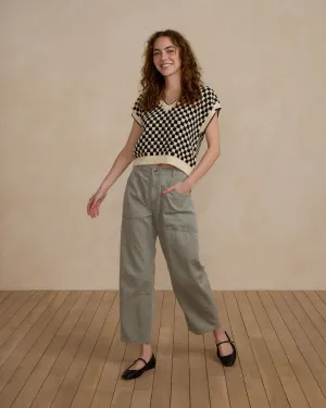SALE - RYLEE   CRU BARREL PANT || LAUREL
