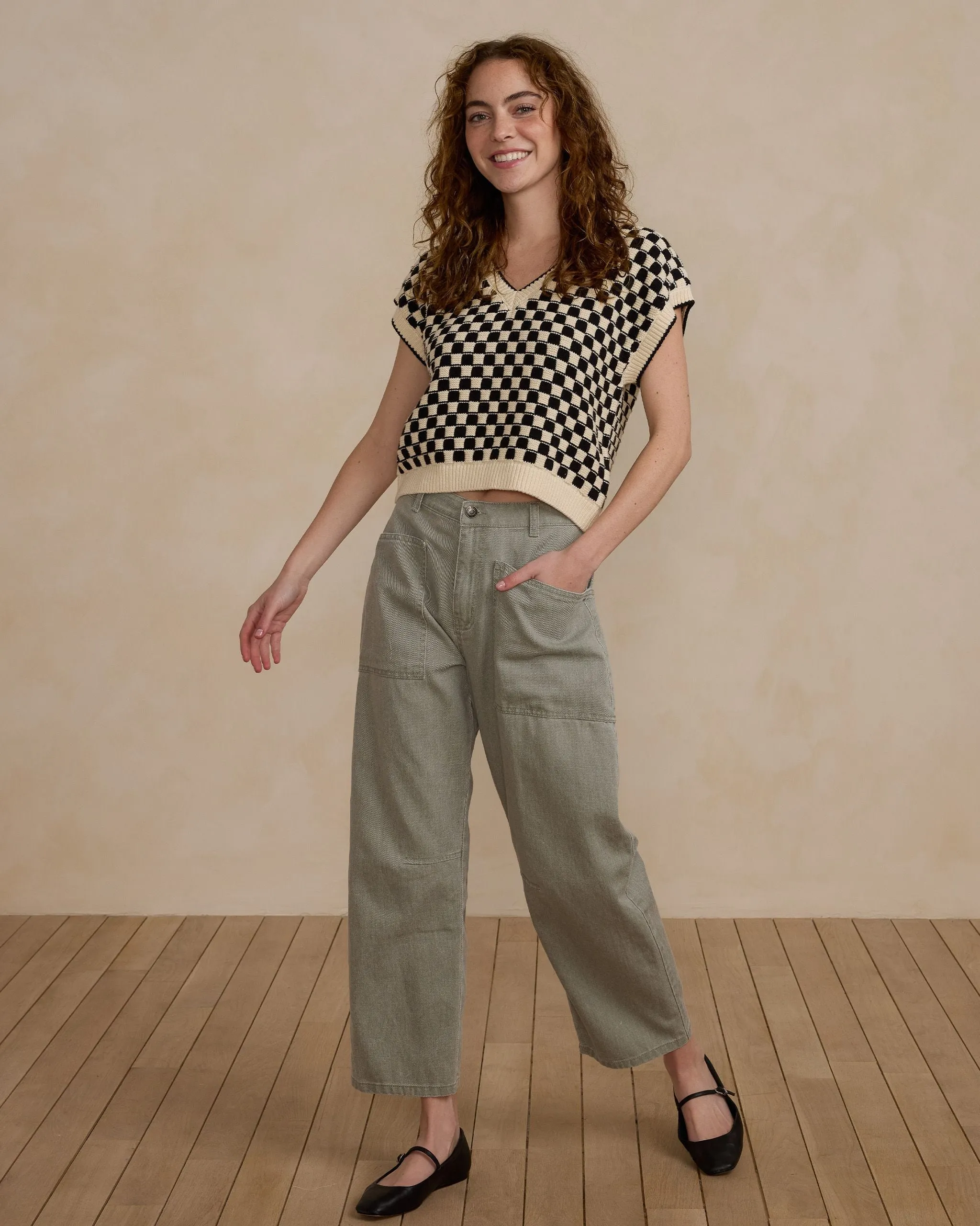 SALE - RYLEE   CRU BARREL PANT || LAUREL