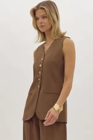 Shannon vest in espresso