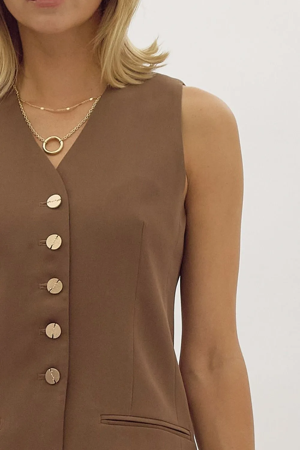 Shannon vest in espresso