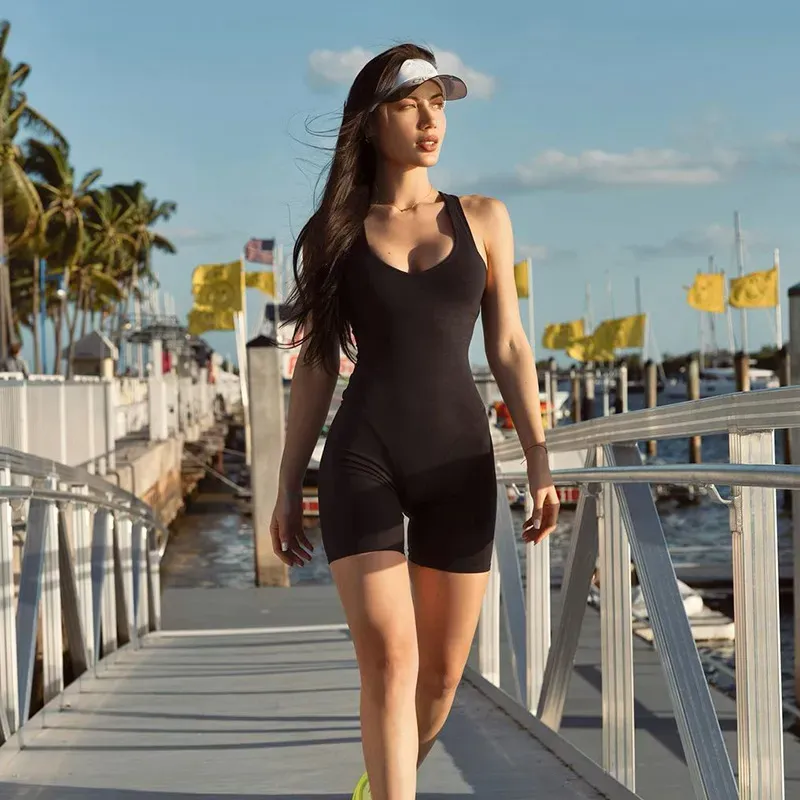 Sleeveless Short Bodysuit