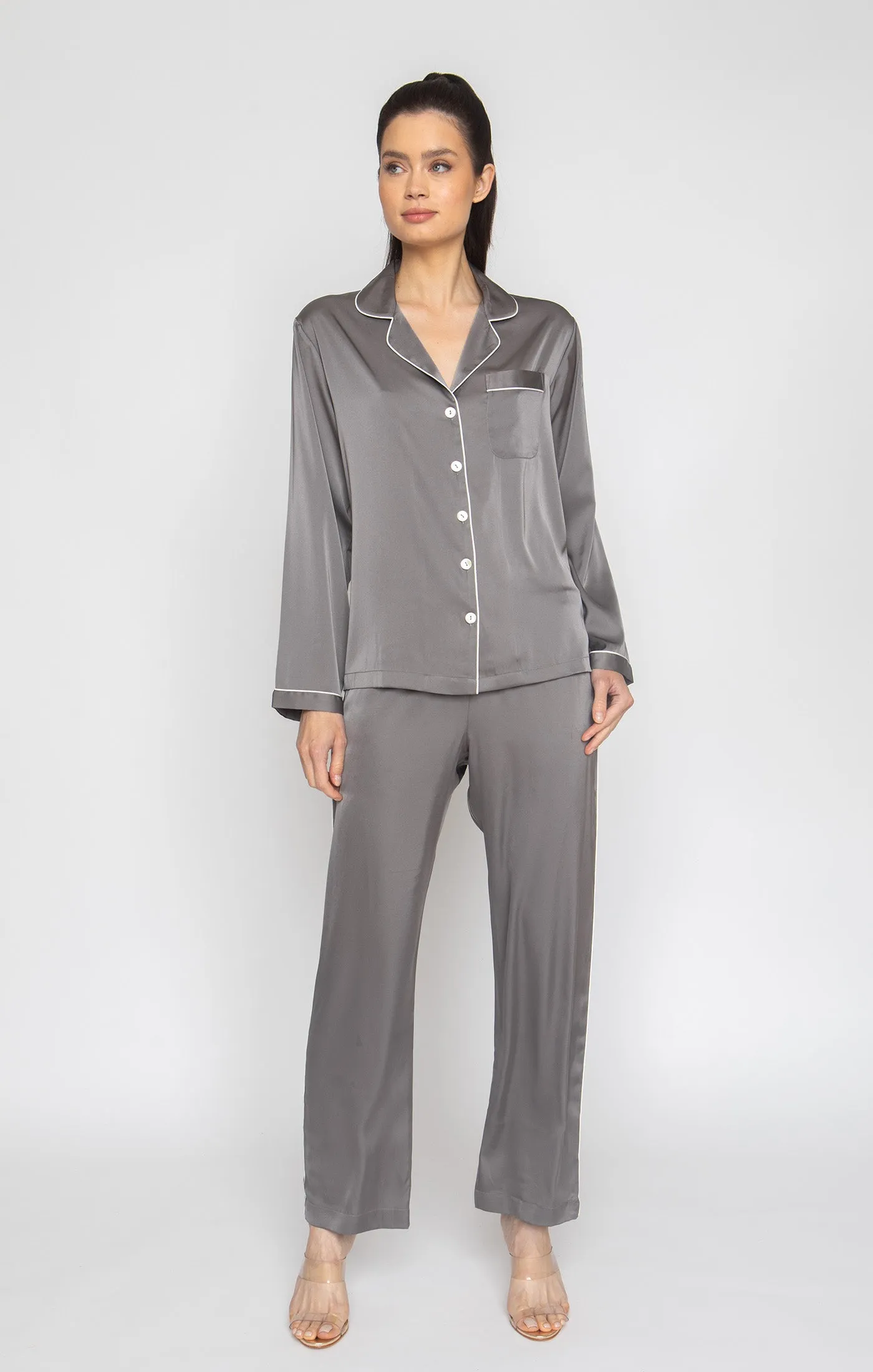 Smokey Grey Long PJ