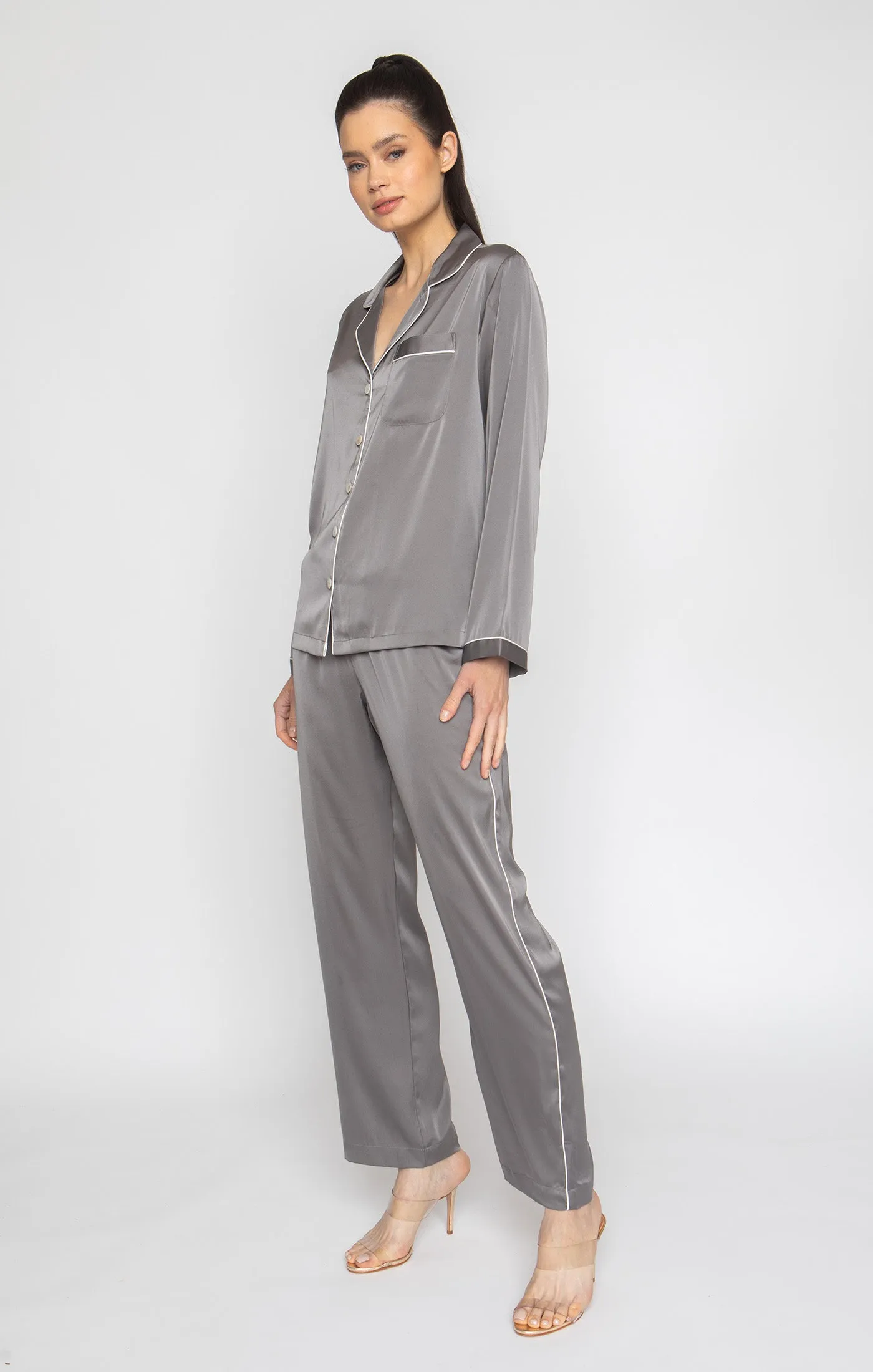 Smokey Grey Long PJ