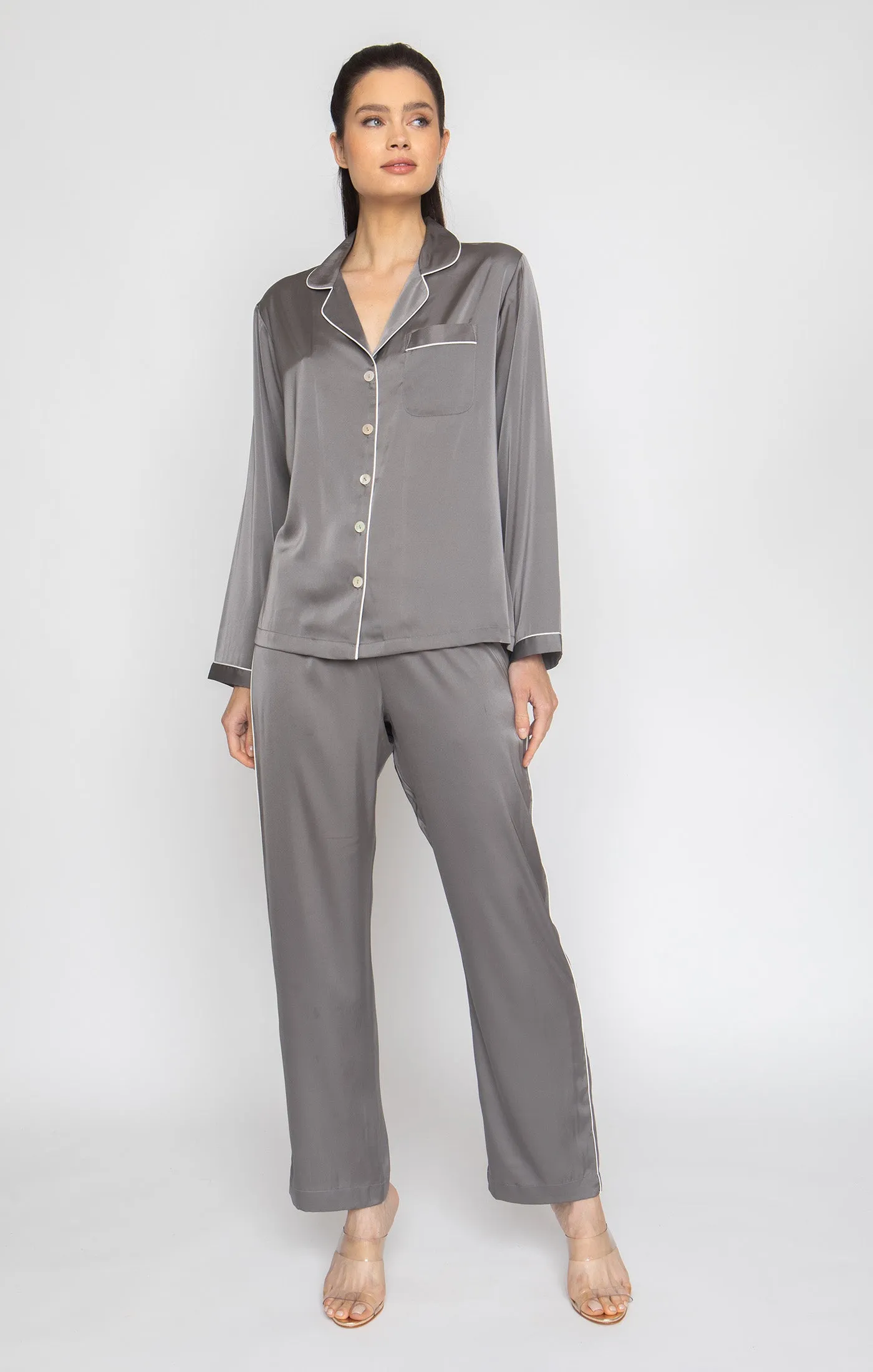 Smokey Grey Long PJ