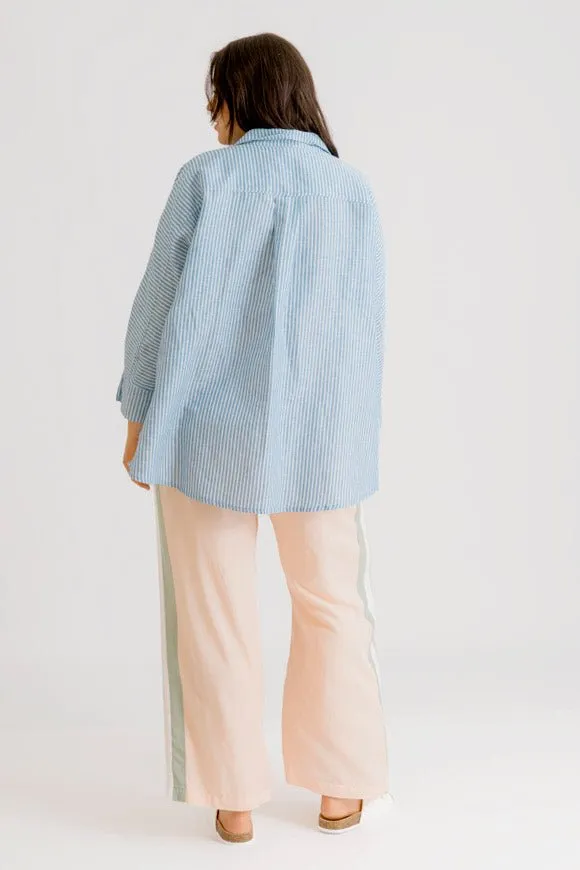 Sophia Tuxedo Pant - Flamingo