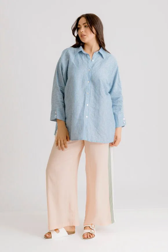 Sophia Tuxedo Pant - Flamingo