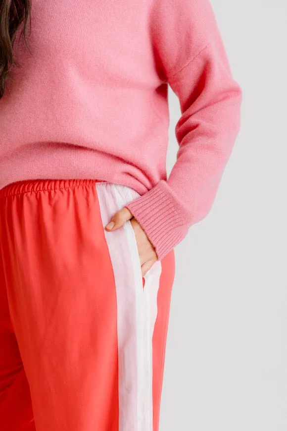 Sophia Tuxedo Pant - Raspberry