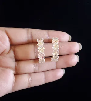 Srinath Sravani and Mahalakshmi WESTERN TRENDY EARRING RN14 Gold