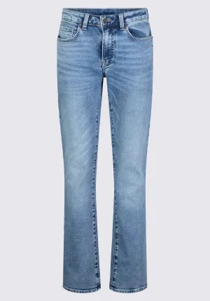 Straight Six Men's Five-Pocket Freedom Flex Jeans, Sanded Wash - BM22998